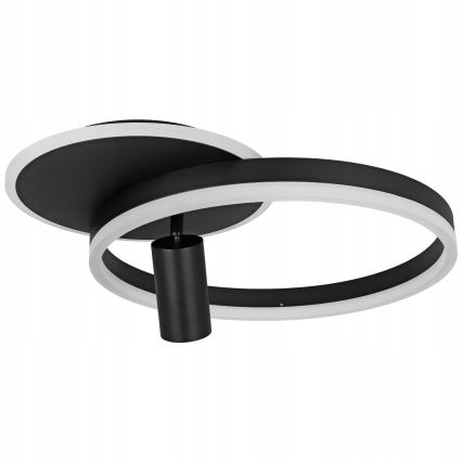 Candeeiro de teto LED 38W/230V + 1x GU10/30W, preto