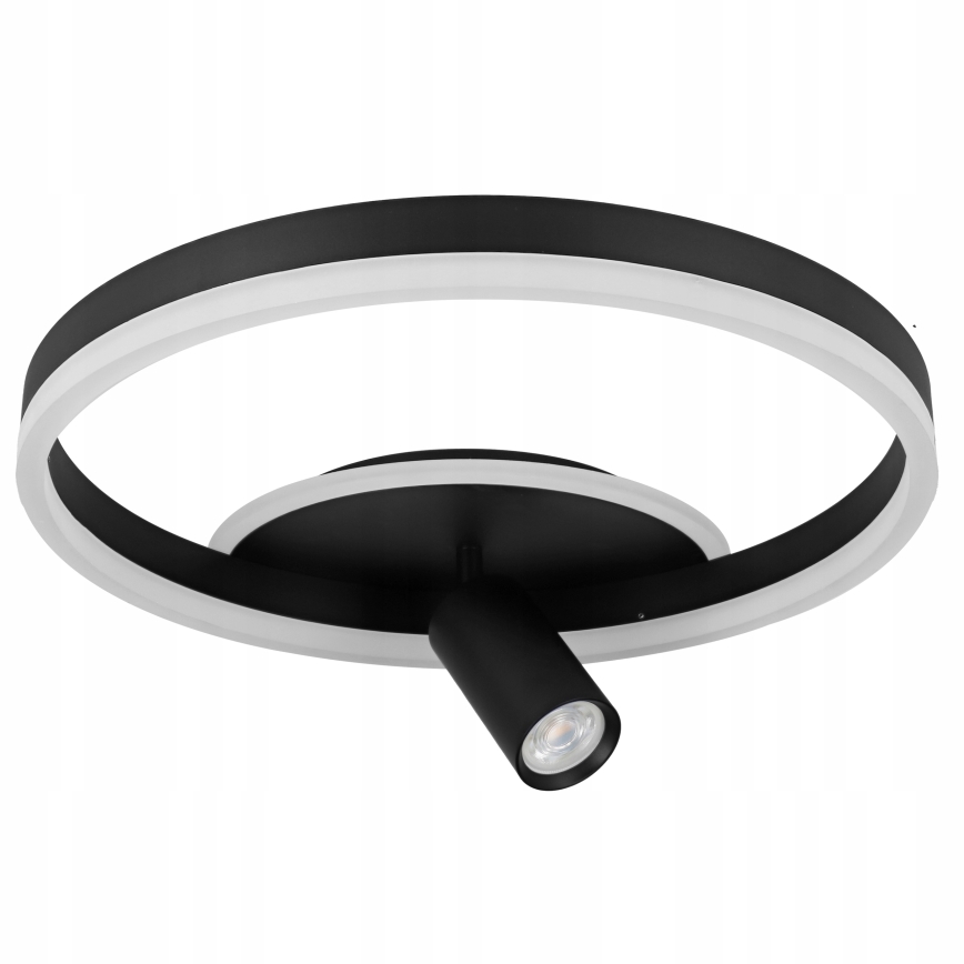 Candeeiro de teto LED 38W/230V + 1x GU10/30W, preto