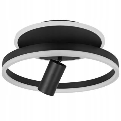 Candeeiro de teto LED 38W/230V + 1x GU10/30W, preto