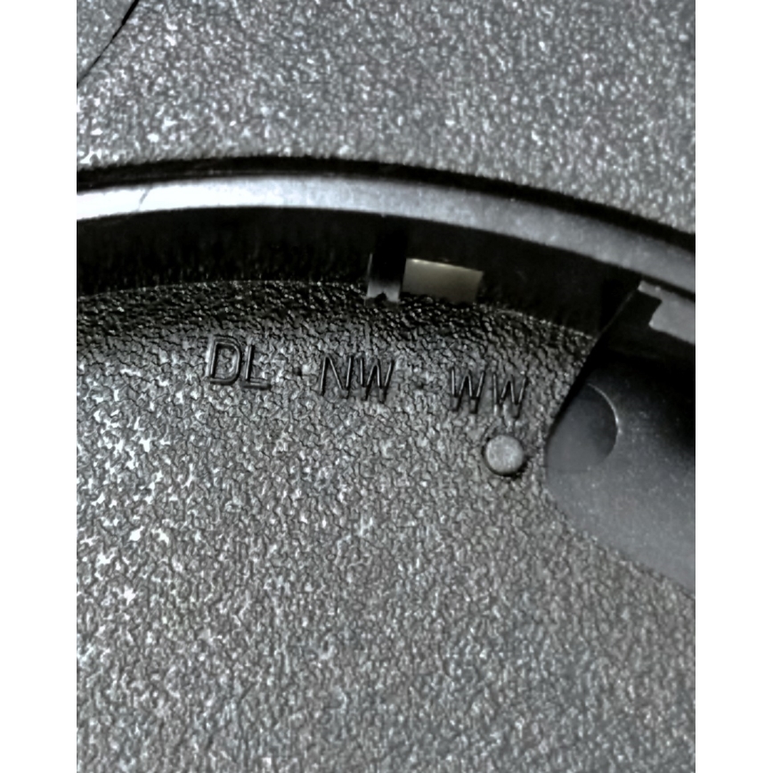 Candeeiro de teto LED/40W/230V 3000/4000/6500K Ø 50 cm preto
