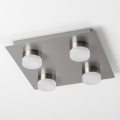 Candeeiro de teto LED 4xLED/4W/230V cromo fosco