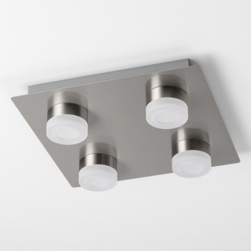 Candeeiro de teto LED 4xLED/4W/230V cromo fosco