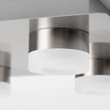 Candeeiro de teto LED 4xLED/4W/230V cromo fosco