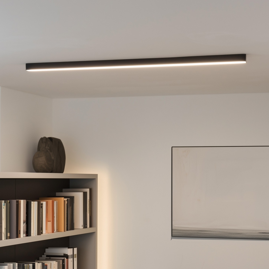 Candeeiro de tecto LED ALLDAY BASIC LED/20/30/40W/230V 2700/4000/6000K 120 cm preto