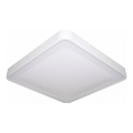 Candeeiro de teto LED com sensor de movimento e de crepúsculo WILTON LED/24W/230V 4000K 33x33 cm branco