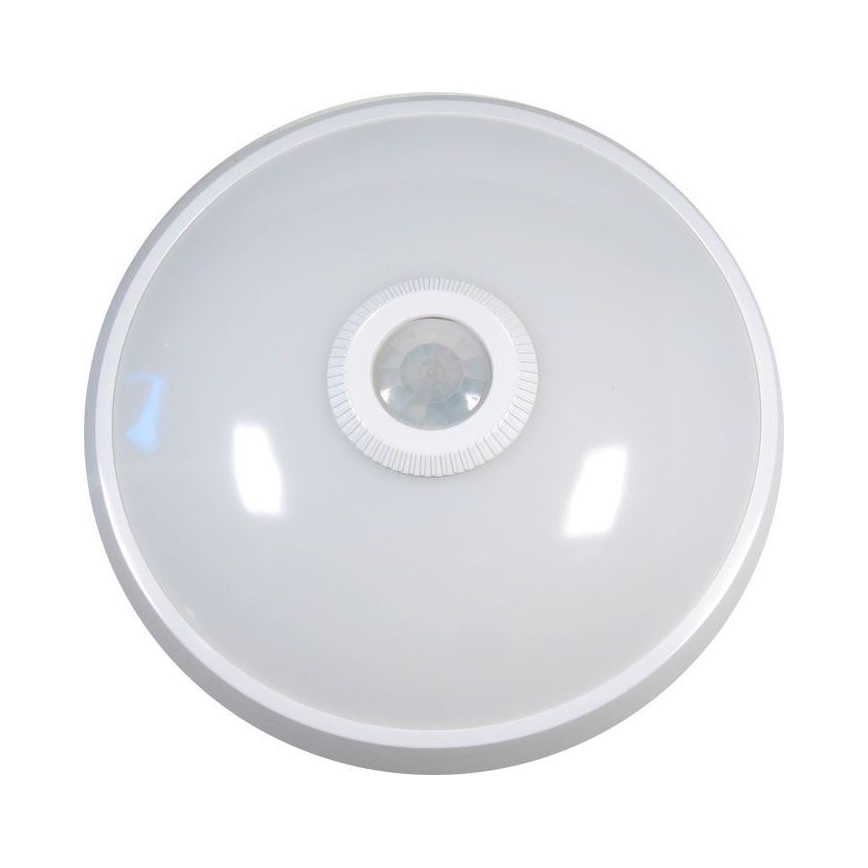 Candeeiro de teto LED com sensor de movimento e de crepúsculo LED/12W/230V