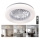 Candeeiro de teto LED dimerizável com ventilador VENTELUX LED/24W/230V 3000/4000/6500K Ø 45 cm branco + comando remoto