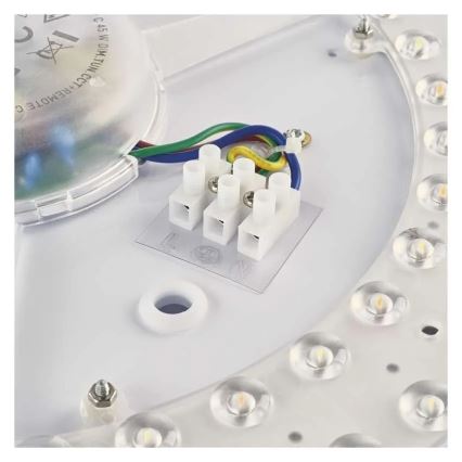 Candeeiro de tecto LED dimerizável ILVI LED/45W/230V 2700-6500K Ø 50 cm preto/bege + controlo remoto