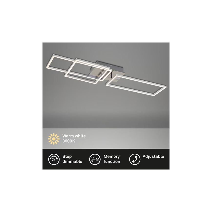 Candeeiro de teto LED dimerizável LED/42W/230V 3000K cromo fosco