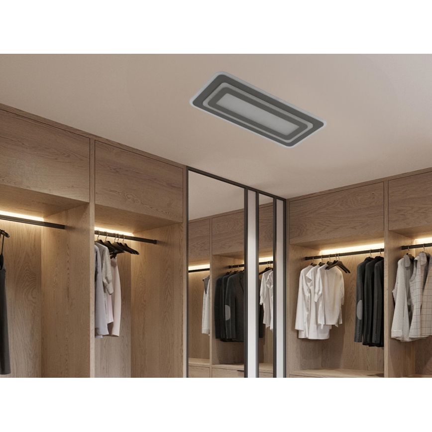 Plafon de teto LED dimerizável 85W/230V 3000-6500K cinzento + comando remoto