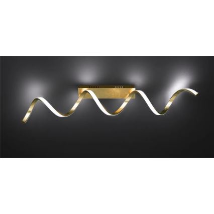 Candeeiro de teto LED dimerizável RUSSEL LED/32W/230V dourado