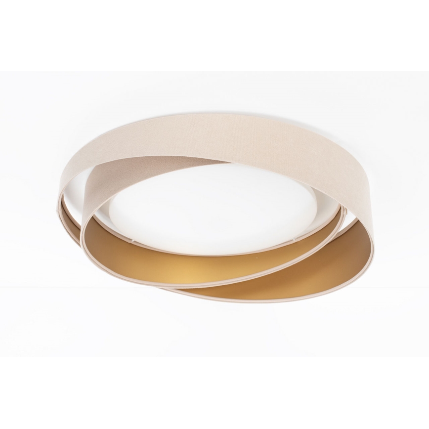 Luminária de teto LED regulável SMART GALAXY MODERN LED/24W/230V 3000-6500K Ø 55 cm bege/dourado + comando remoto