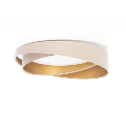 Luminária de teto LED regulável SMART GALAXY MODERN LED/24W/230V 3000-6500K Ø 55 cm bege/dourado + comando remoto