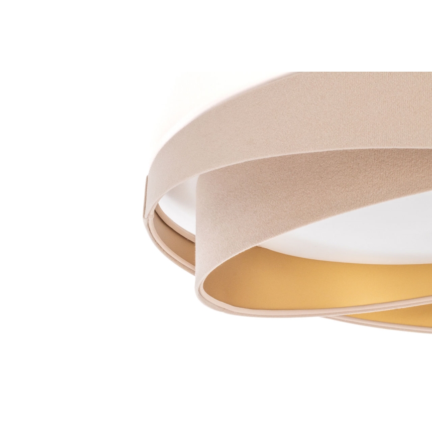 Luminária de teto LED regulável SMART GALAXY MODERN LED/24W/230V 3000-6500K Ø 55 cm bege/dourado + comando remoto