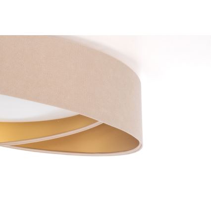Luminária de teto LED regulável SMART GALAXY MODERN LED/24W/230V 3000-6500K Ø 55 cm bege/dourado + comando remoto