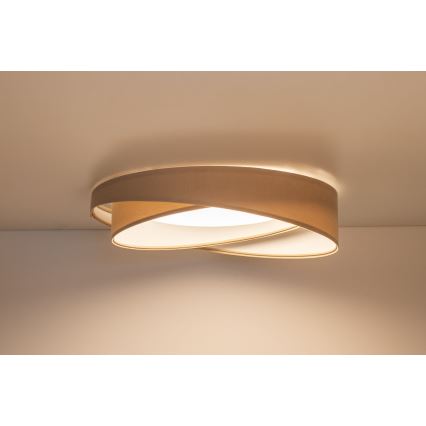 Luminária de teto LED dimerizável SMART GALAXY MODERN LED/24W/230V 3000-6500K diâmetro 55 cm bege/branca + controlo remoto