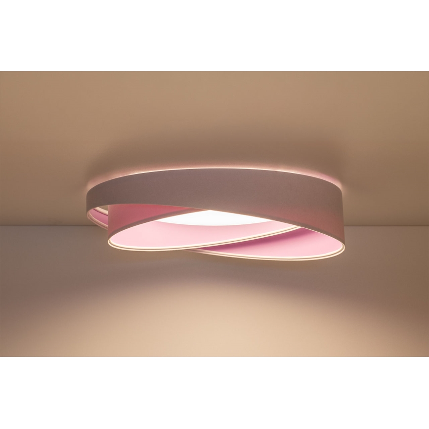 Candeeiro de teto LED dimerizável SMART GALAXY MODERN LED/24W/230V 3000-6500K Ø 55 cm branco/roxo + controlo remoto