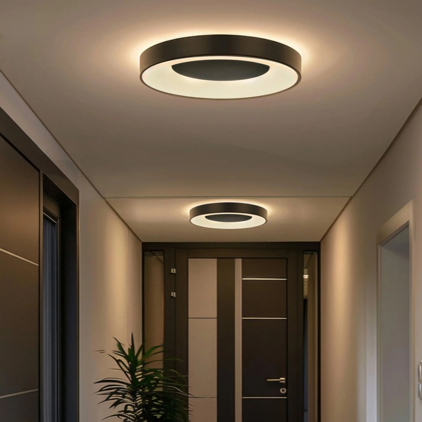 Luminária de teto LED dimerizável para casa de banho WITOLD LED/48W/230V diâmetro 38,5 cm 3000-6000K IP44 + controlo remoto