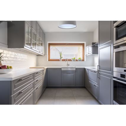 Candeeiro de tecto LED GALAXY LED/24W/230V diâmetro 44 cm cinzento/branco