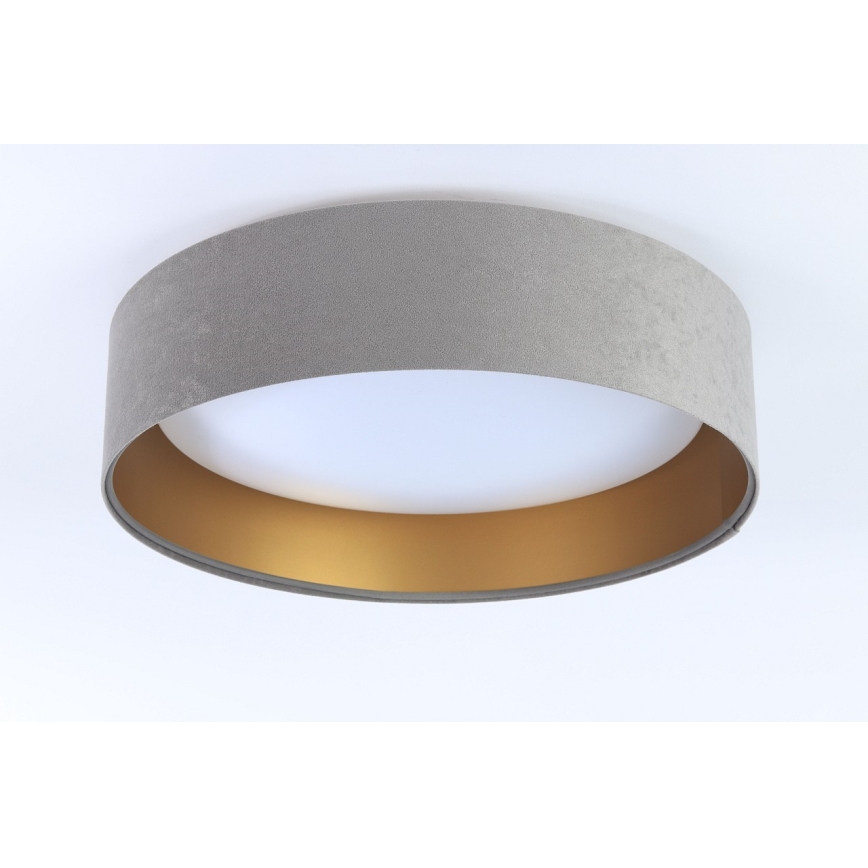 Candeeiro de tecto LED GALAXY LED/24W/230V Ø 44 cm cinzento/dourado