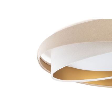 Candeeiro de teto LED GALAXY MODERN LED/24W/230V Ø 55 cm bege/branco/dourado
