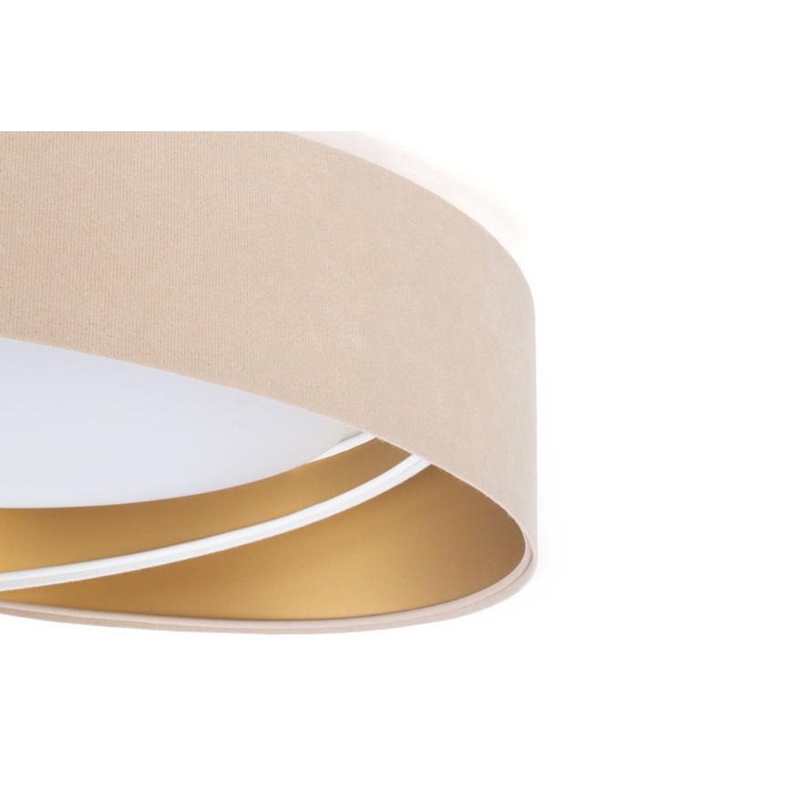 Candeeiro de teto LED GALAXY MODERN LED/24W/230V Ø 55 cm bege/branco/dourado