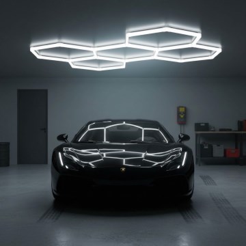 Candeeiro de teto LED HEXLINE LED/216W/230V 6500K 208x300 cm branco