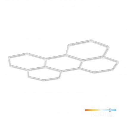 Candeeiro de teto LED HEXLINE LED/216W/230V 6500K 208x300 cm branco