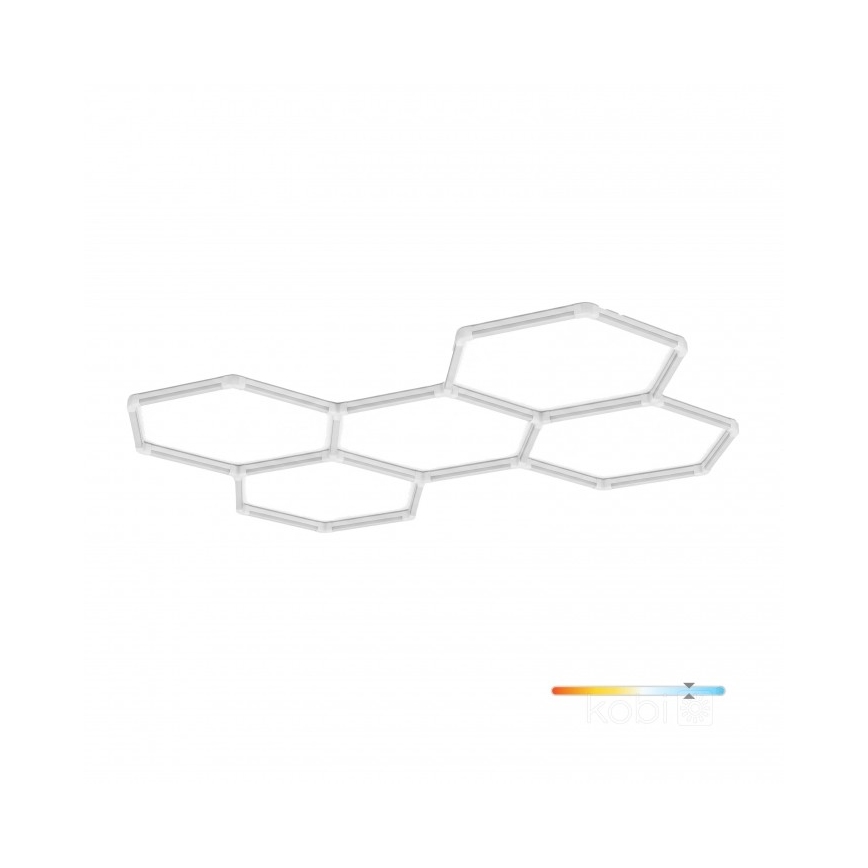 Candeeiro de teto LED HEXLINE LED/216W/230V 6500K 208x300 cm branco