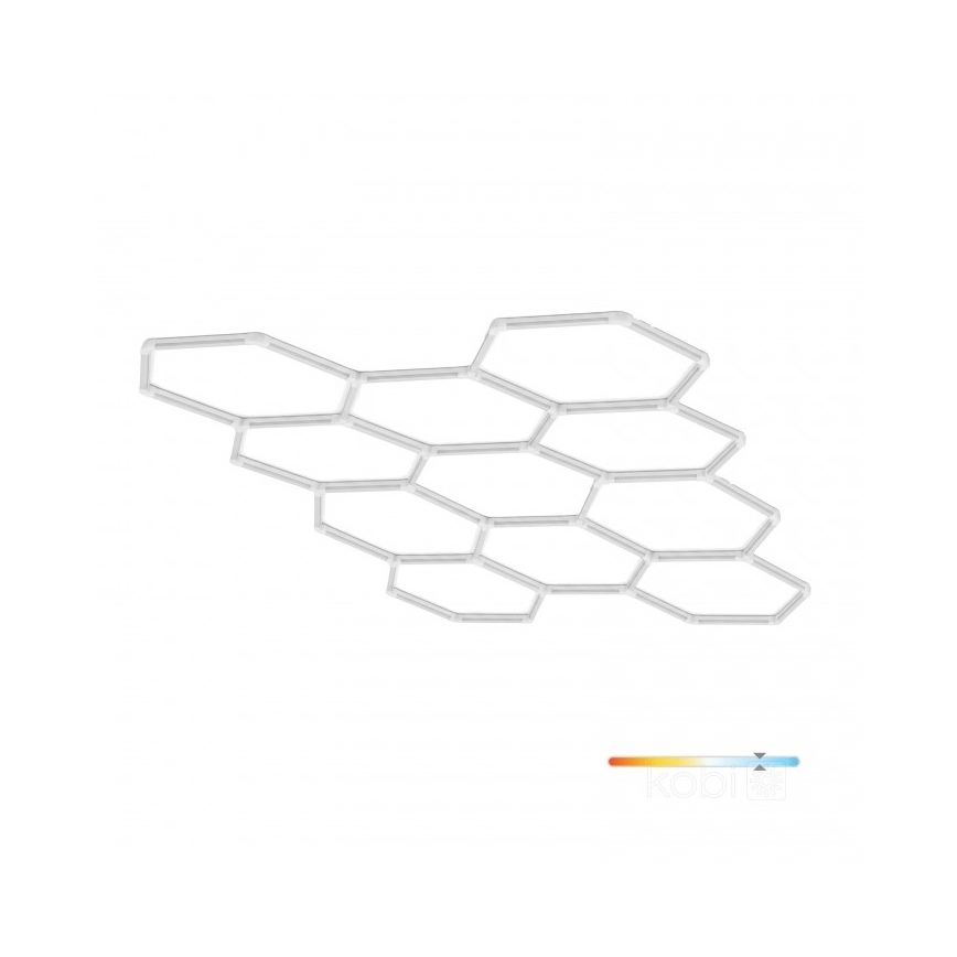Candeeiro de teto LED HEXLINE LED/513W/230V 6500K 300x516 cm branco