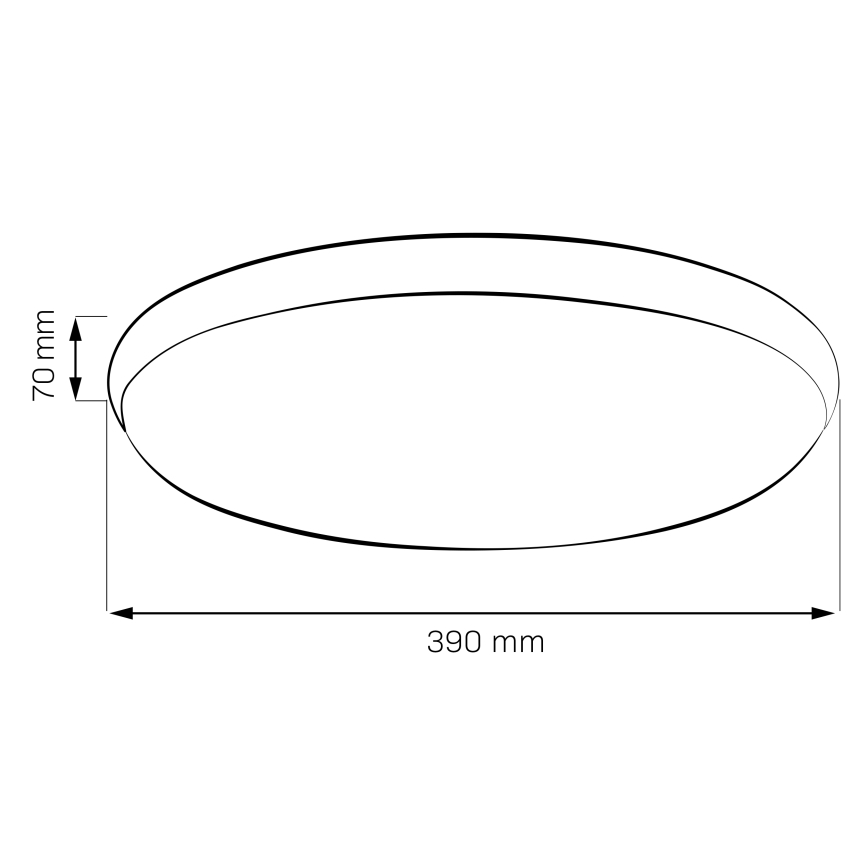 Candeeiro de teto LED LIBRA LED/24W/230V 4000K, diâmetro 39 cm, preto