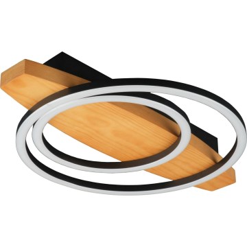 Candeeiro de teto LED MELISA LED/28W/230V 30x40 cm pinho
