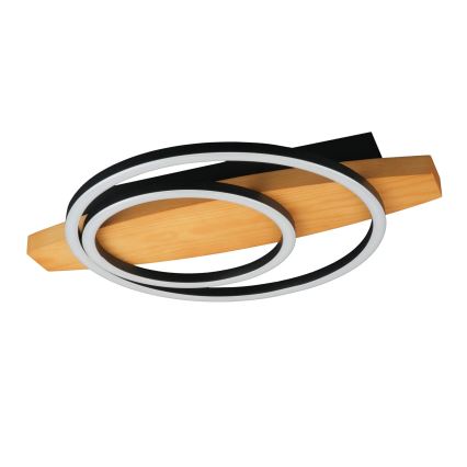 Candeeiro de teto LED MELISA LED/28W/230V 30x40 cm pinho