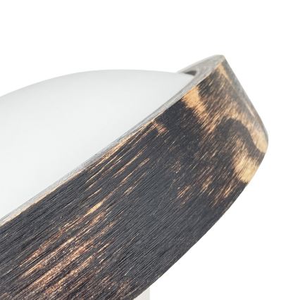 Candeeiro de teto LED OAK SMOKY SLIM LED/20W/230V 4000K Ø 27 cm carvalho/castanho escuro
