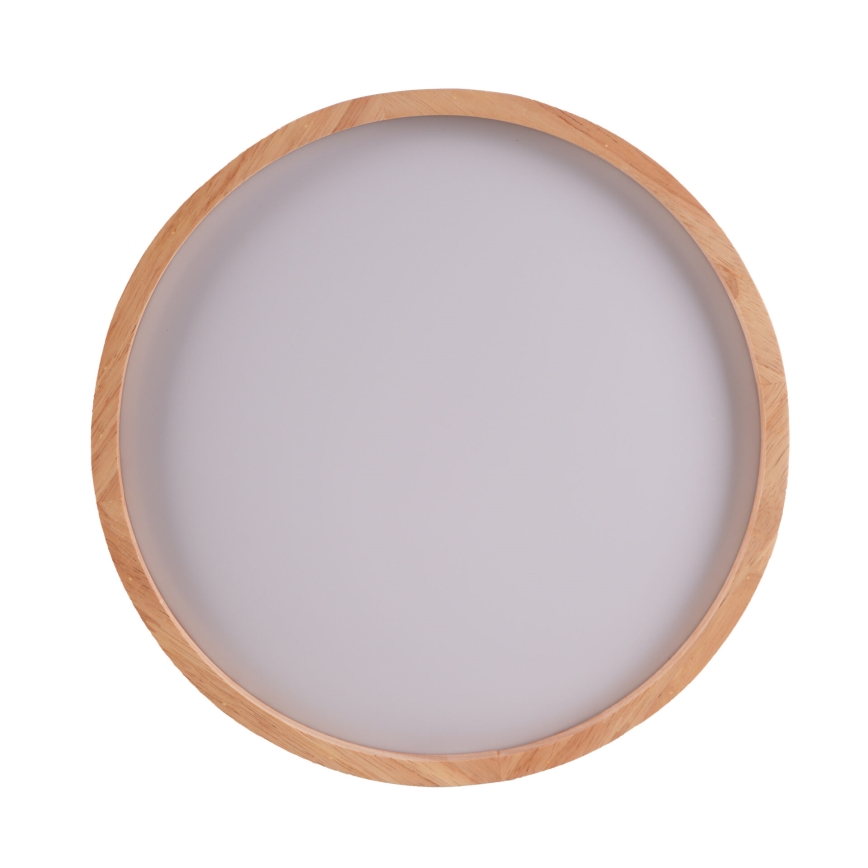 Candeeiro de tecto em madeira para casa de banho LED/12W/230V Ø 27 cm IP44 carvalho