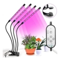 Candeeiro de teto LED regulável com um clip para plantas em crescimento LED/15W/5V