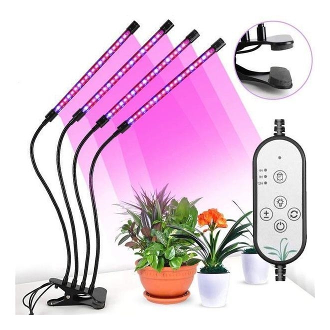 Candeeiro de teto LED regulável com um clip para plantas em crescimento LED/15W/5V