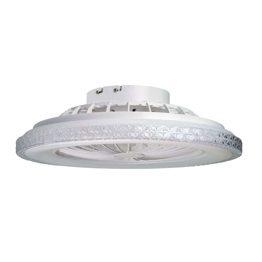 Luz de teto LED regulável com ventilador EGYPT LED/48W/230V 3000-6500K branca + controlo remoto