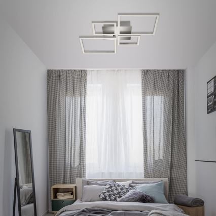 Candeeiro de teto LED regulável LED/42W/230V 3000K cromo mate