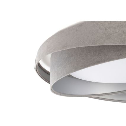 Candeeiro de tecto regulável SMART GALAXY MODERN LED/24W/230V 3000-6500K Ø 55 cm cinzento/prateado + controlo remoto