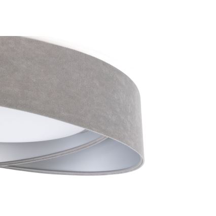 Candeeiro de tecto regulável SMART GALAXY MODERN LED/24W/230V 3000-6500K Ø 55 cm cinzento/prateado + controlo remoto