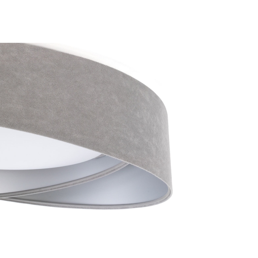 Candeeiro de tecto regulável SMART GALAXY MODERN LED/24W/230V 3000-6500K Ø 55 cm cinzento/prateado + controlo remoto