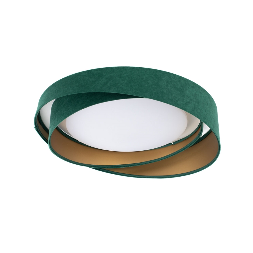 Luminária de teto LED regulável SMART GALAXY MODERN LED/24W/230V 3000–6500K Ø 55 cm verde/dourado + controlo remoto