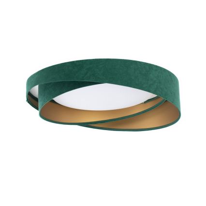 Luminária de teto LED regulável SMART GALAXY MODERN LED/24W/230V 3000–6500K Ø 55 cm verde/dourado + controlo remoto