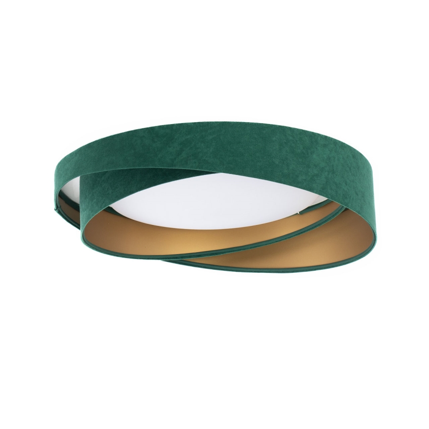 Luminária de teto LED regulável SMART GALAXY MODERN LED/24W/230V 3000–6500K Ø 55 cm verde/dourado + controlo remoto