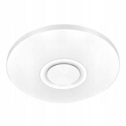 Candeeiro de teto LED RGBW dimerizável com altifalante integrado LED/60W/230V 3000-6000K Ø 40 cm branco + controlo remoto