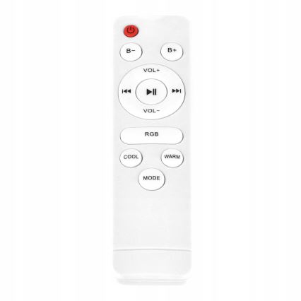 Candeeiro de teto LED RGBW dimerizável com altifalante integrado LED/60W/230V 3000-6000K Ø 40 cm branco + controlo remoto