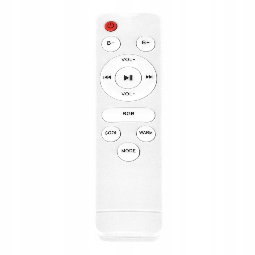 Candeeiro de teto LED RGBW dimerizável com altifalante integrado LED/60W/230V 3000-6000K Ø 40 cm branco + controlo remoto