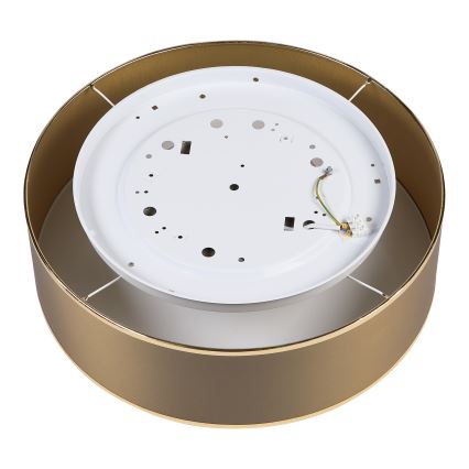 Candeeiro de tecto LED SIRJA, 36W, 230V, 4000K, Ø 45 cm, castanho/dourado