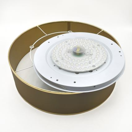 Candeeiro de tecto LED SIRJA, 36W, 230V, 4000K, Ø 45 cm, castanho/dourado